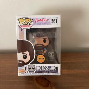 Funko Pop Bob Ross The Joy of Painting and Hoot #561 Chase Edition